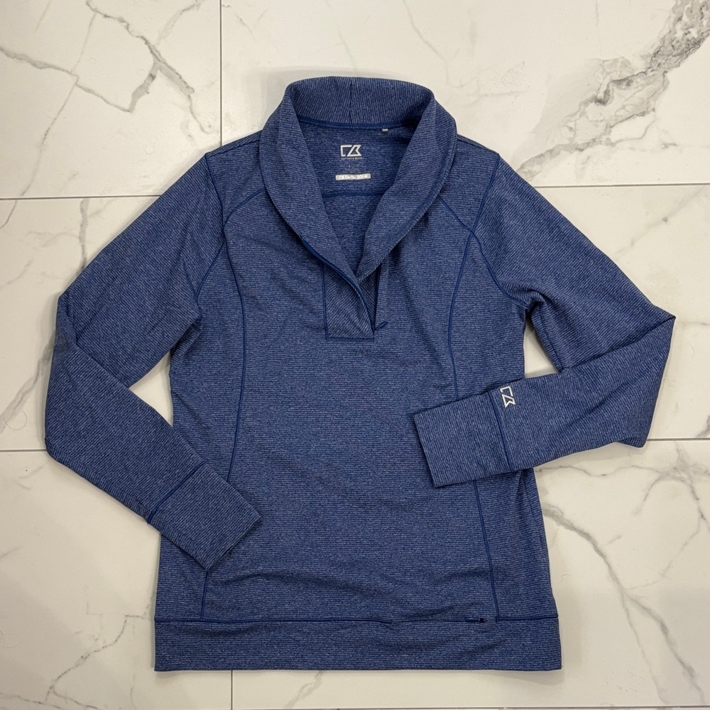 Cutter & Buck Heathered Blue Pullover